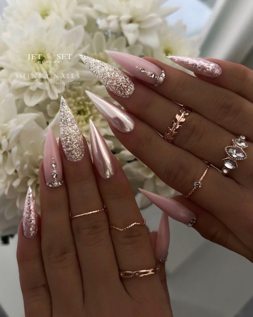 25 Latest Chrome Nail Ideas To Try In 2024! 13 Lustrous Allure of Chrome Nails