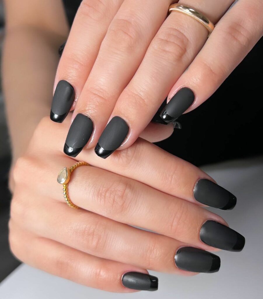 Get Spooky with 33 Black Halloween Nails To Try in 2024 11 MATTE BLACK Nail