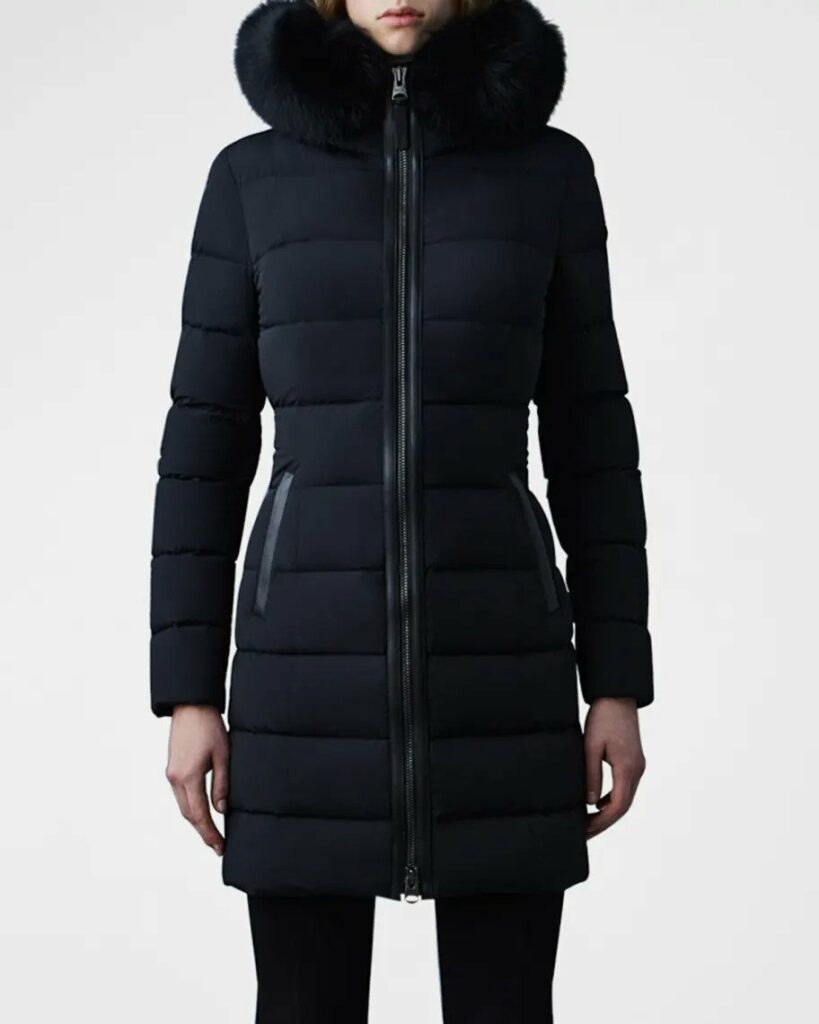 Discover the Top 20 Brands Similar to Canada Goose in 2024 11 Mackage Calla Stretch Lightweight Down Jacket with Fur Ruff