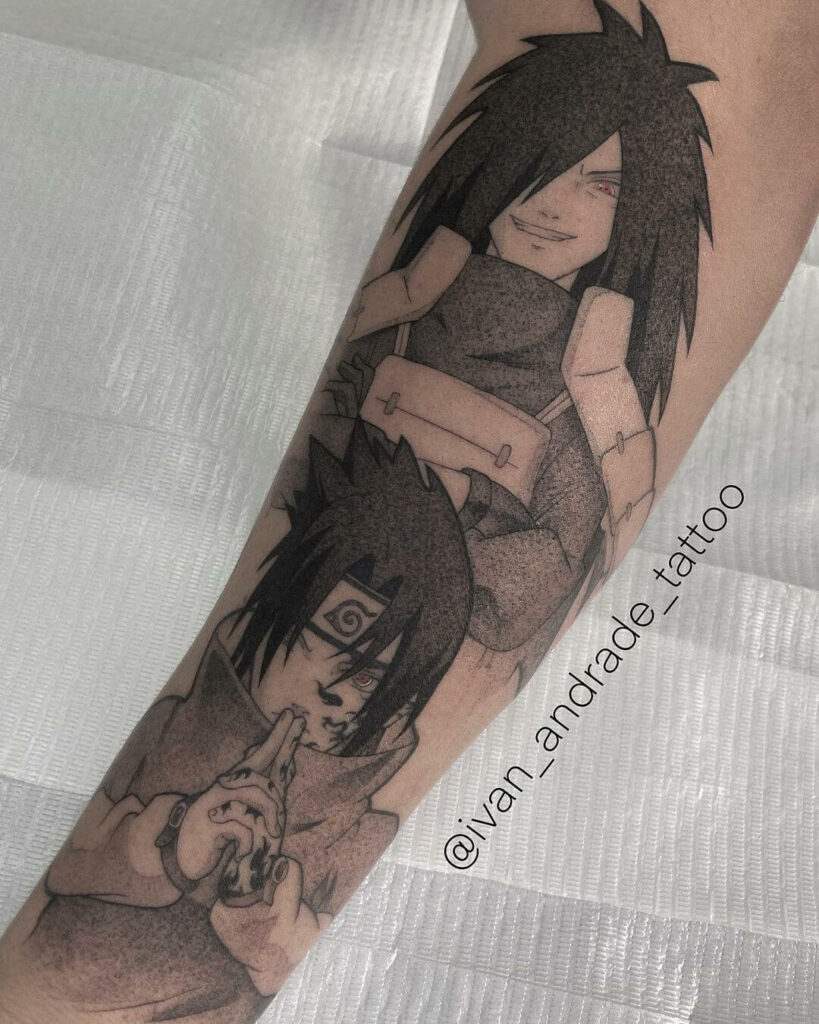 55 Spellbinding Sasuke Tattoo Designs in 2024 14 Madara And Sasuke Uchiha Curse Mark Tattoo