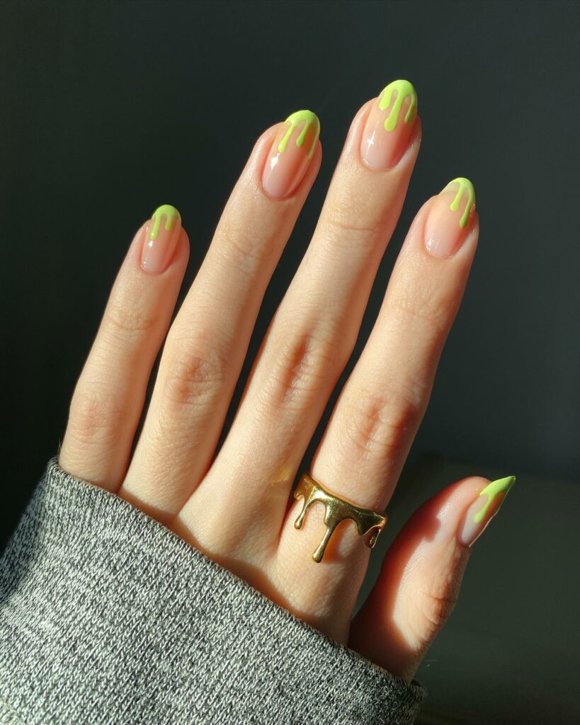 Try in 2024: 50 Latest Neon Green Nail Designs 53 Magical Radiance