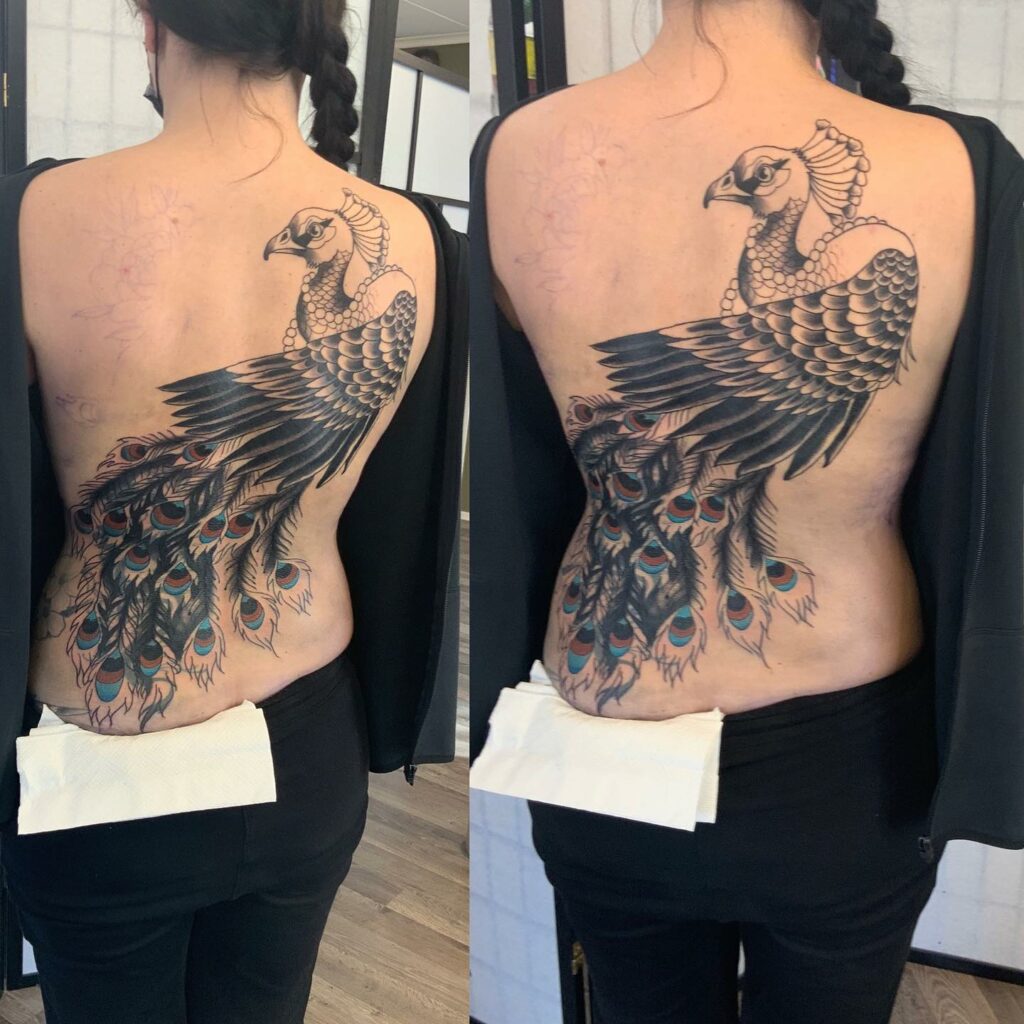 12+ Peacock Tattoo On Back Ideas To Inspire You! 20 Magistic Peacock Tattoo On Back