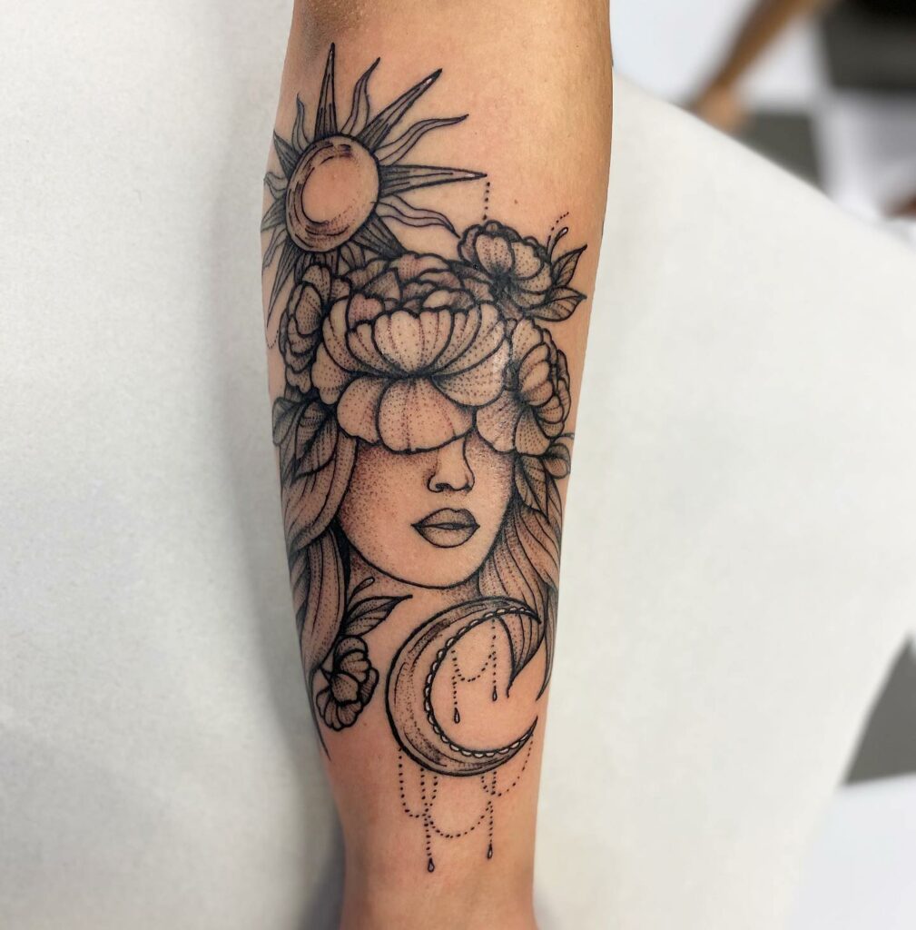 10+ Mandala Sun And Moon Tattoo Ideas That Will Blow Your Mind! 20 Mandala Feminine Sun And Moon Tattoo