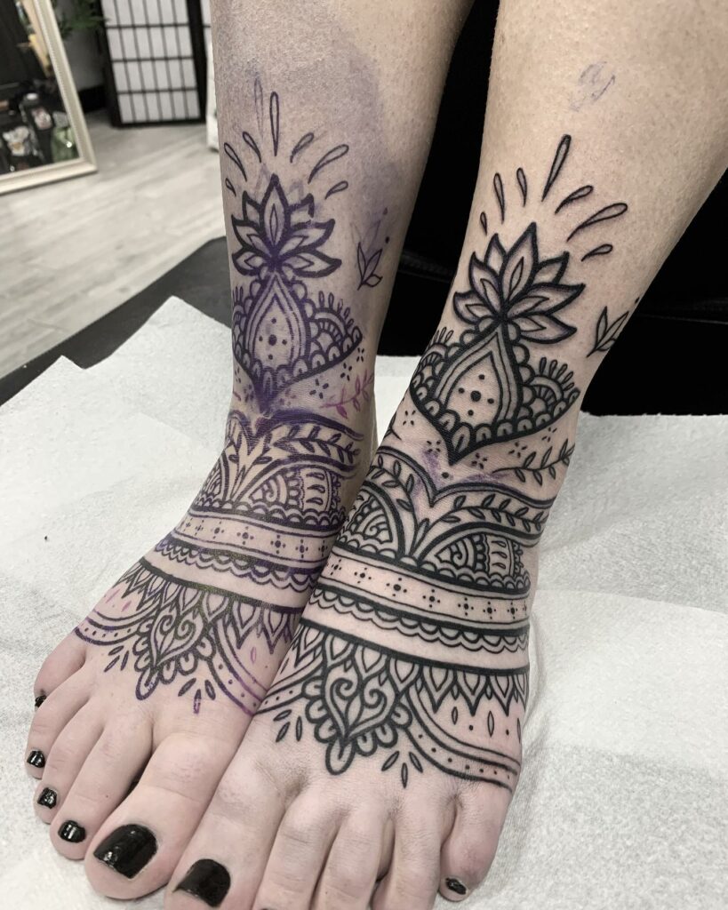 11+ Woman Feet Tattoo Ideas That Will Blow Your Mind! 11 Mandala Foot Tattoo Designs