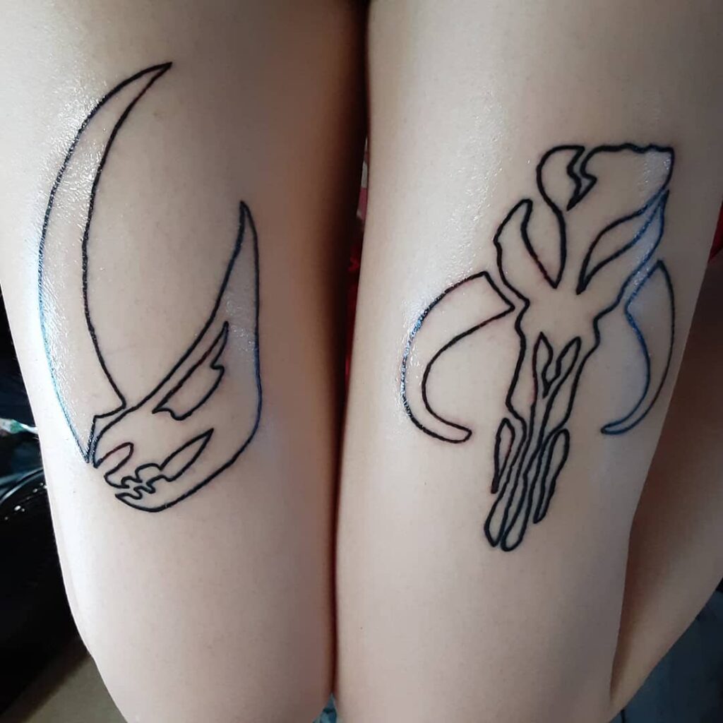 10+ Mudhorn Tattoo Ideas That Will Blow Your Mind! 14 Mandalorian Mudhorn Sigil Tattoo