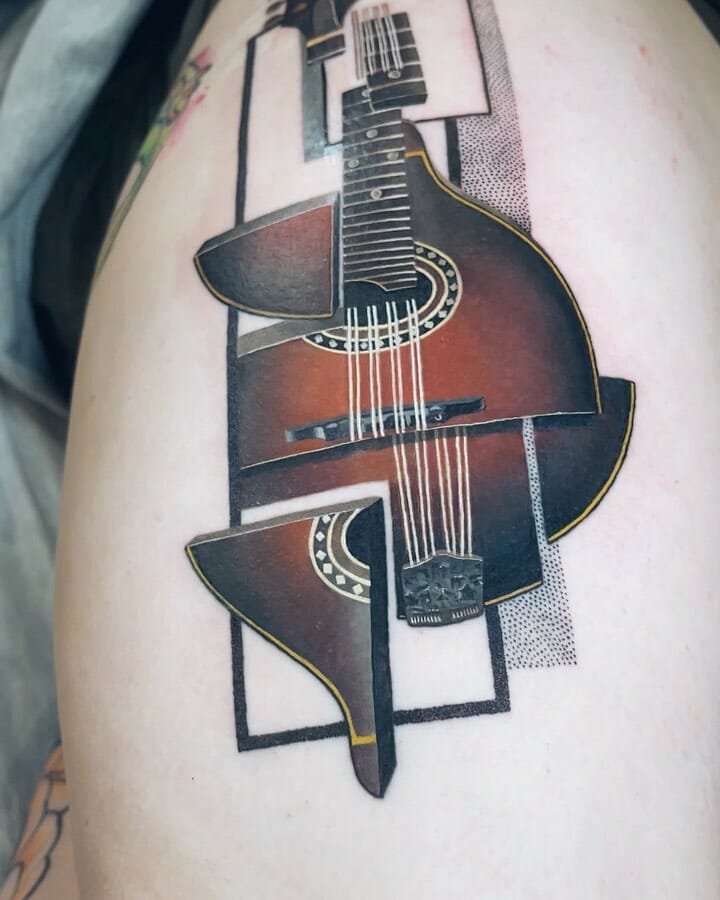 10+ Mandolin Tattoo Ideas That Will Blow Your Mind! 10 Mandolin Tattoo Ideas