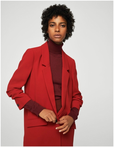 Mango ruched sleeves blazer £69.99 Mango ruched sleeves blazer
