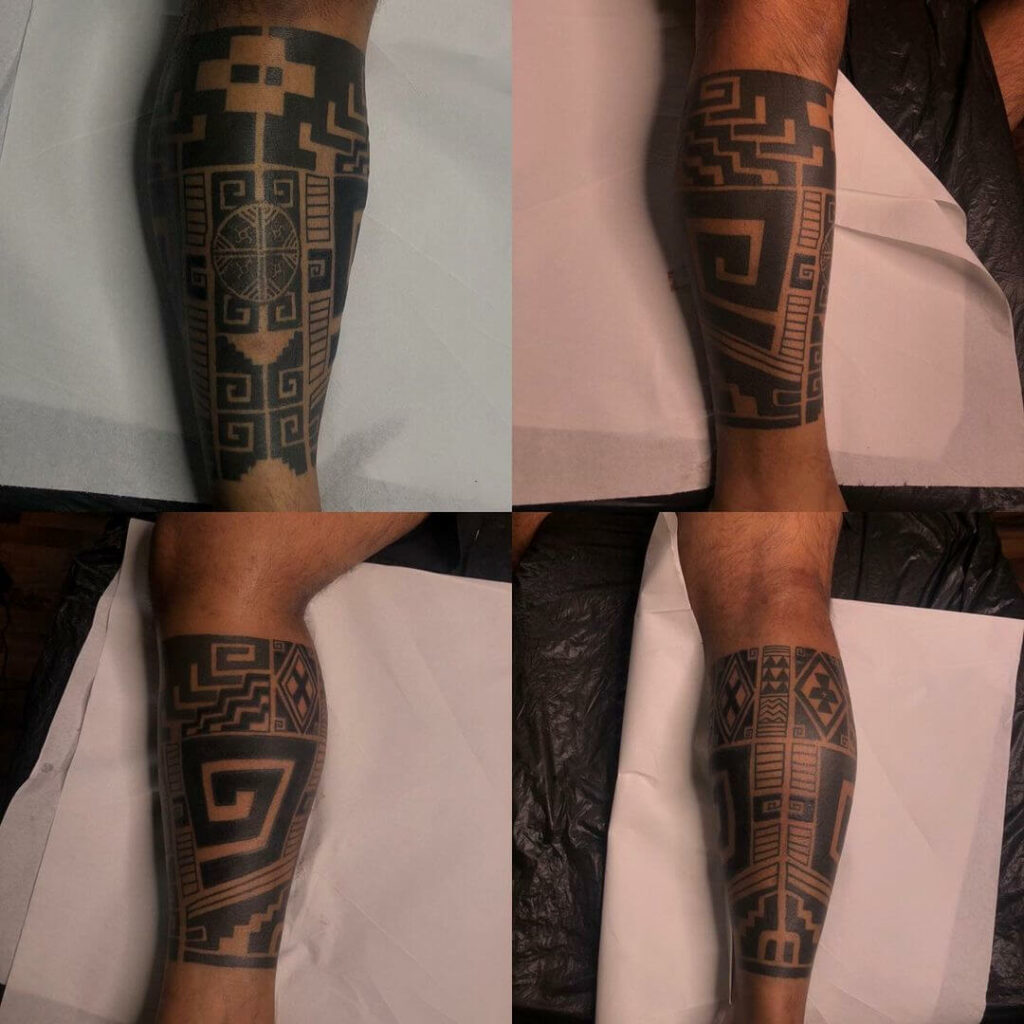 12+ Leg Tribal Tattoo Ideas To Inspire You! 11 Mapuche Tribal Tattoos