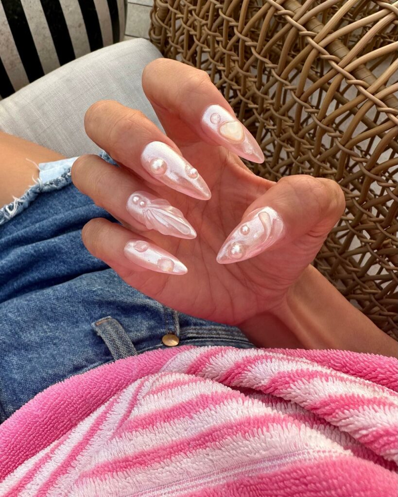 17 Latest Mermaid Nail Designs You Need To Try In 2024! 15 Mesmerizing Marble-Effect Mermaid Nails