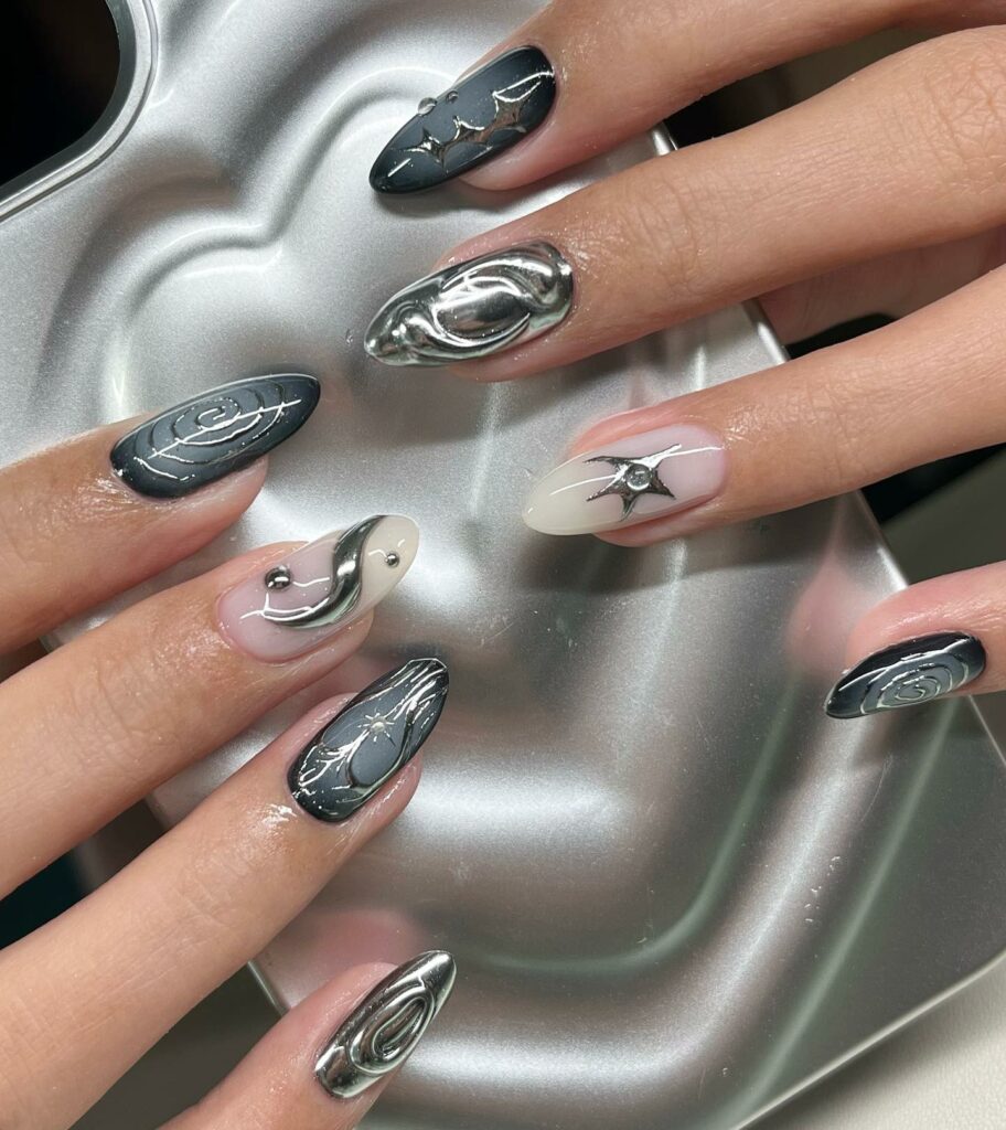 Feel Elegant with 20 Blush Nail Designs for 2024 27 Marble blush nails
