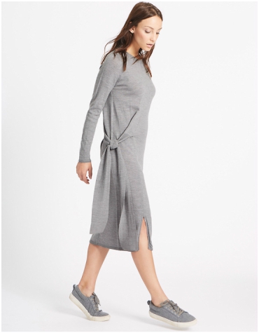 Marks and Spencer Pure Wool Tie Side Jumper Dress £45 Marks and Spencer Pure Wool Tie Side Jumper Dress