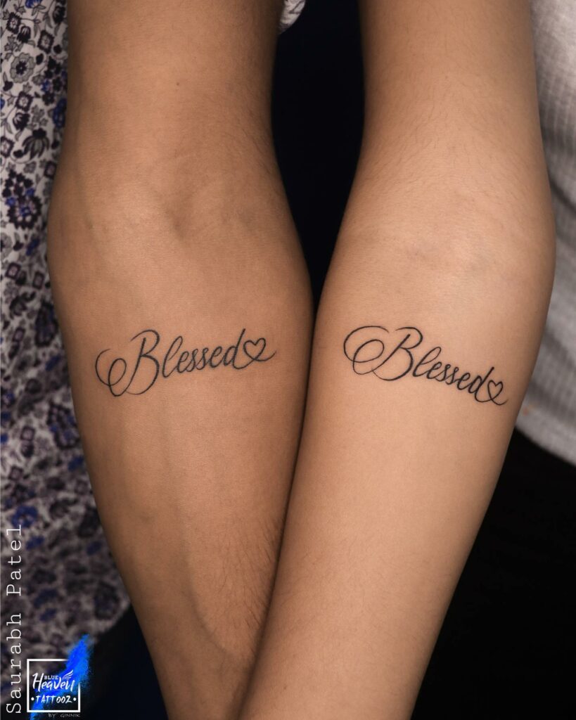11+ Blessed Forearm Tattoo Ideas That Will Blow Your Mind! 11 Matching Blessed Tattoos