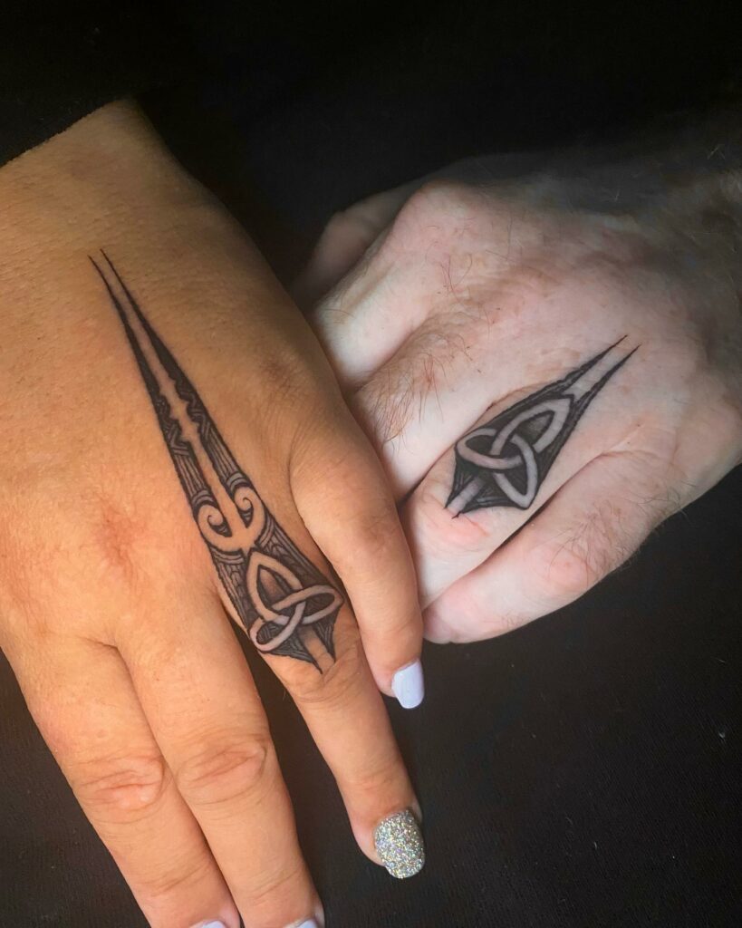 10+ Meaning Celtic Tattoos That Will Blow Your Mind! 11 Matching Celtic Trinity Knot Tattoo Ideas for Couples