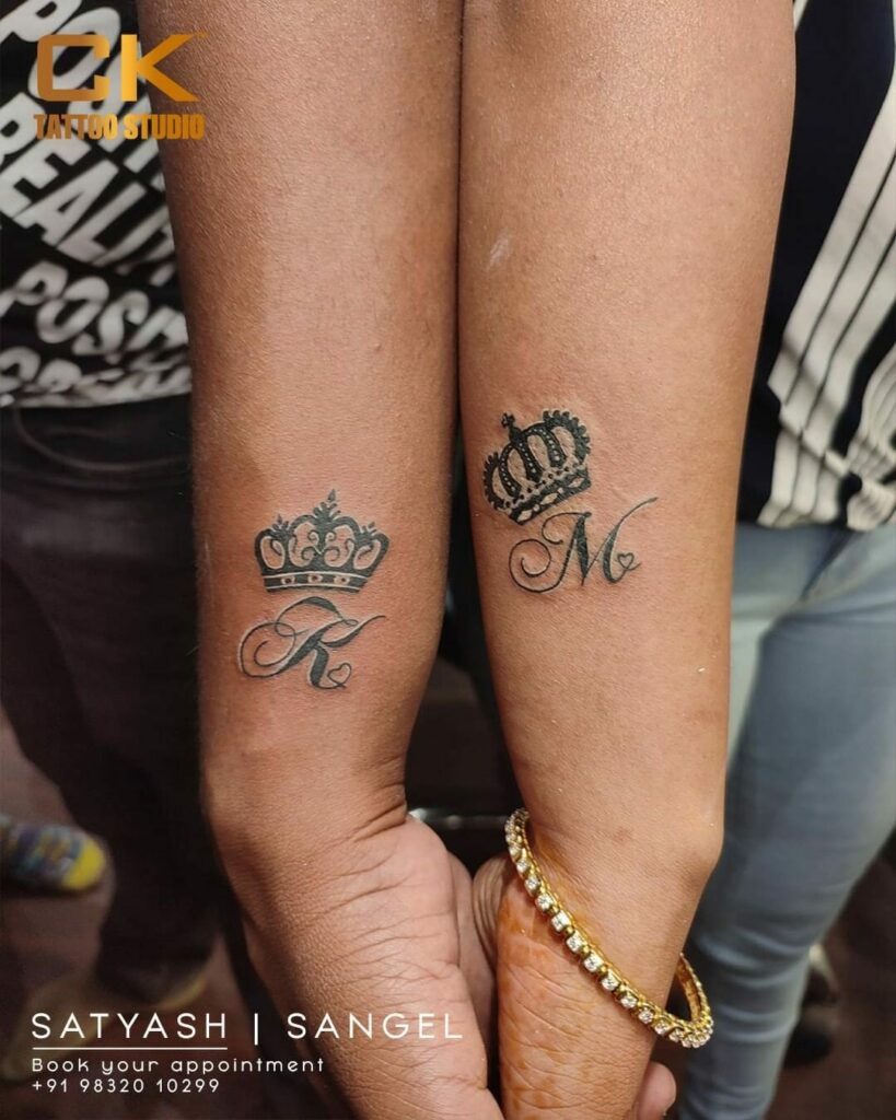 11+ Husband And Wife Tattoo Ideas That Will Blow Your Mind! 11 Matching King And Queen Tattoo