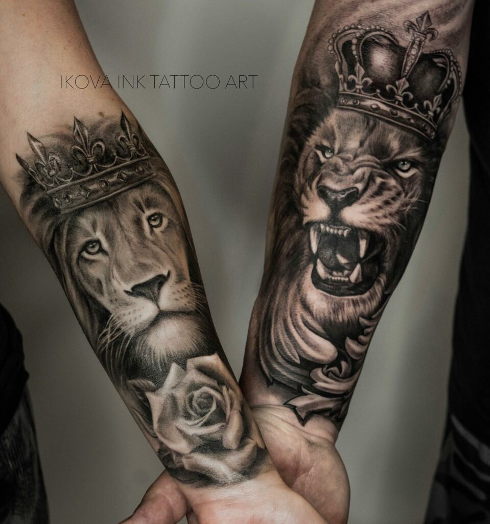 10+ Forearm Lion Tattoo Ideas That Will Blow Your Mind! 17 Matching Lion Forearm Tattoos