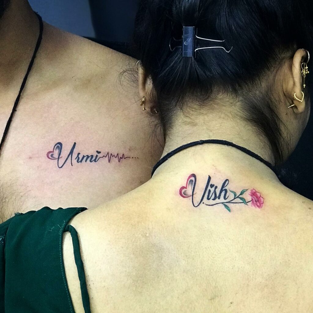 10+ Name Tattoo On Neck Ideas That Will Blow Your Mind! 15 Matching Name Tattoo On Neck