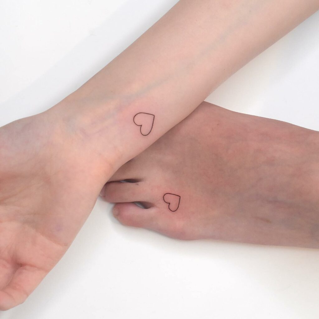 11+ Wrist Heart Tattoo Ideas That Will Blow Your Mind! 17 Matching Wrist And Feet Tattoo