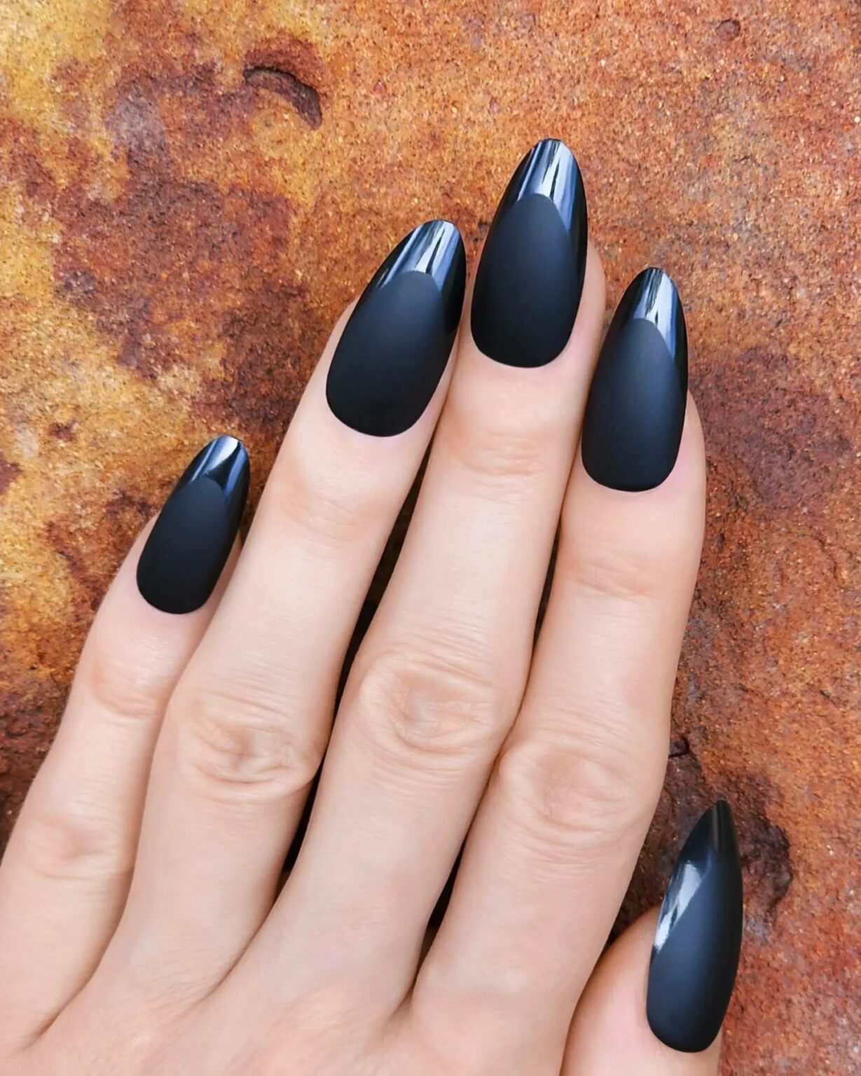 35 Latest Black Matte Nail Designs To Try In 2024! 16