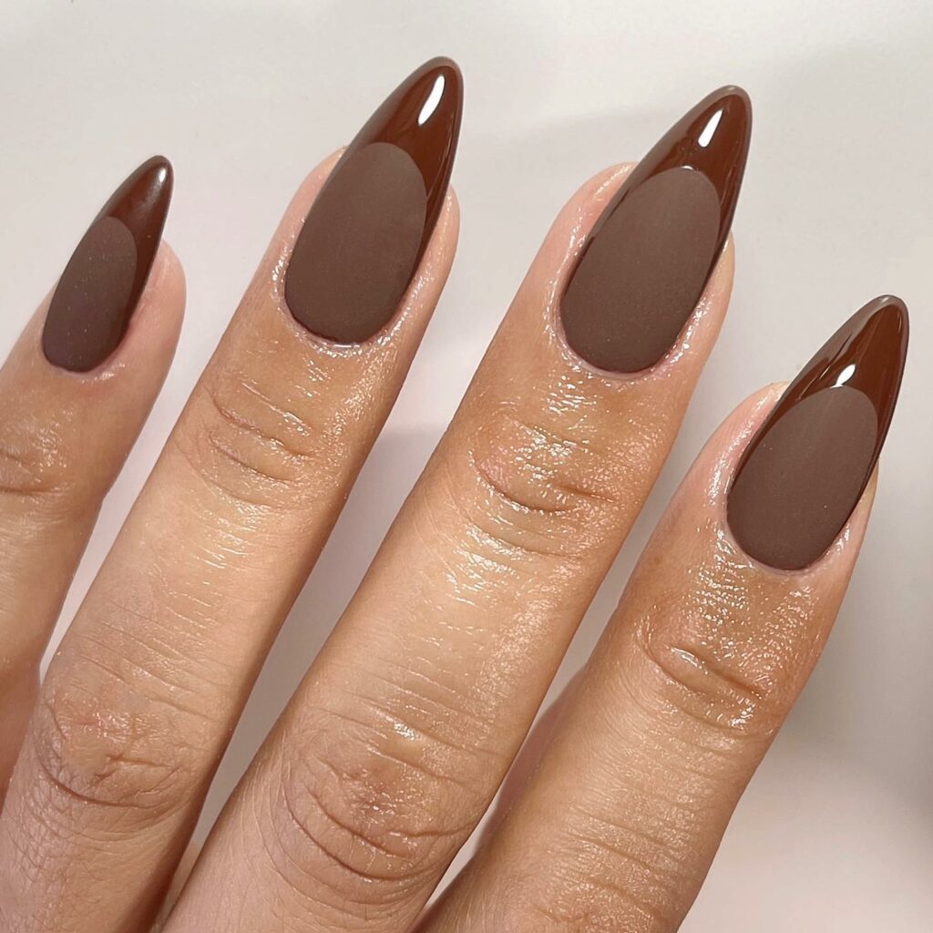 40 Latest Brown French Tip Nail Ideas To Try in 2024! 33 Matte Brown French Nails
