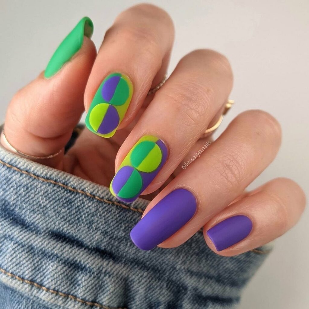 30 Latest Matte Nail Ideas To Try In 2024! 32 Matte Geometric Nails