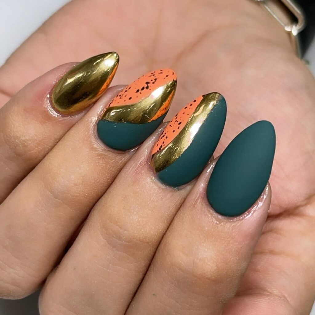 30 Latest Matte Nail Ideas To Try In 2024! 29 Matte Gold Nails