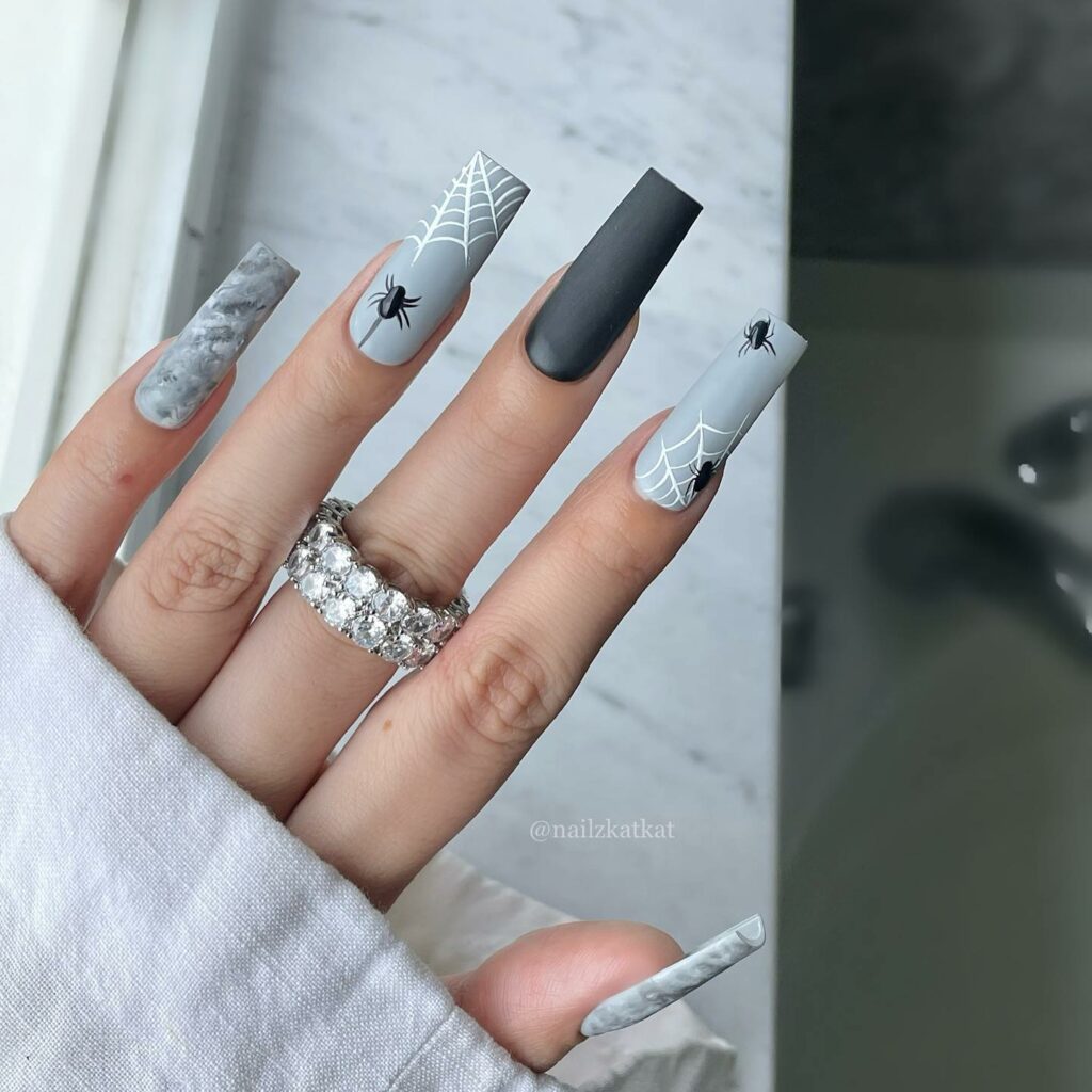 30 Latest Matte Nail Ideas To Try In 2024! 20 Matte Grey Nails
