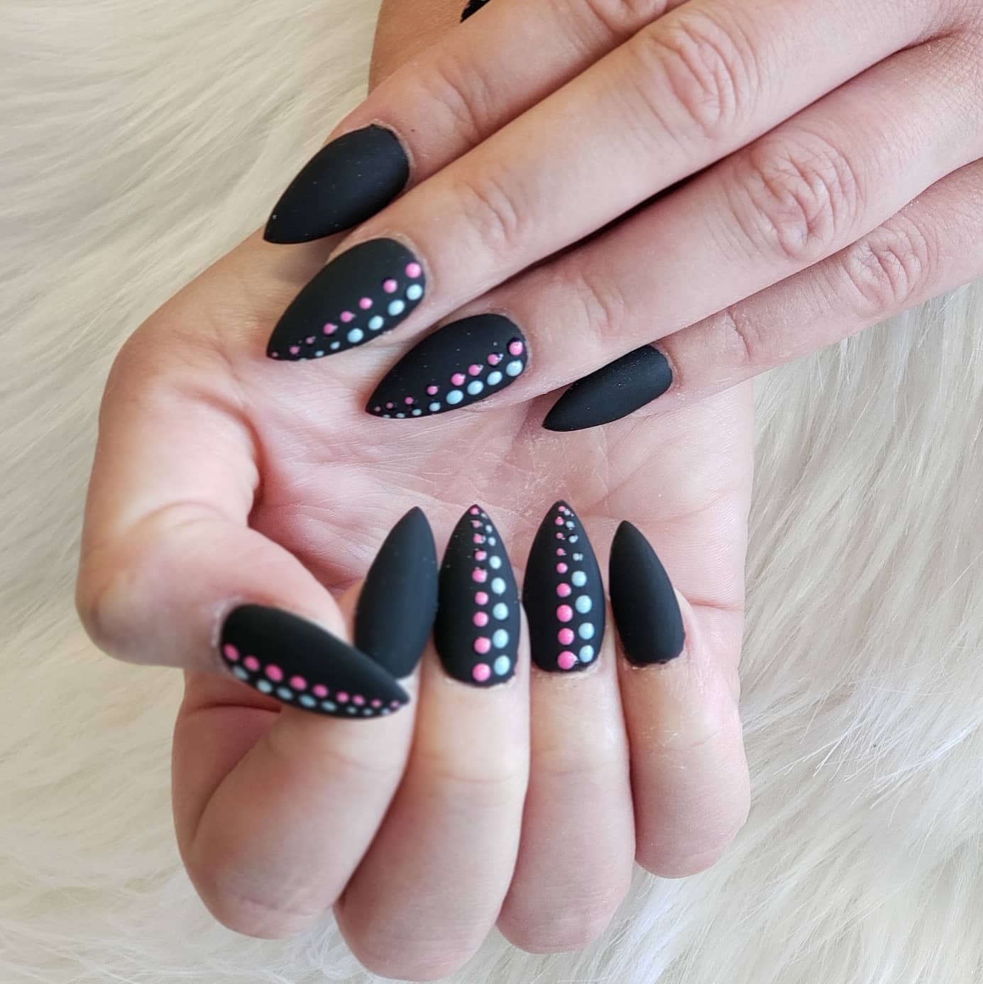 35 Latest Black Matte Nail Designs To Try In 2024! 18