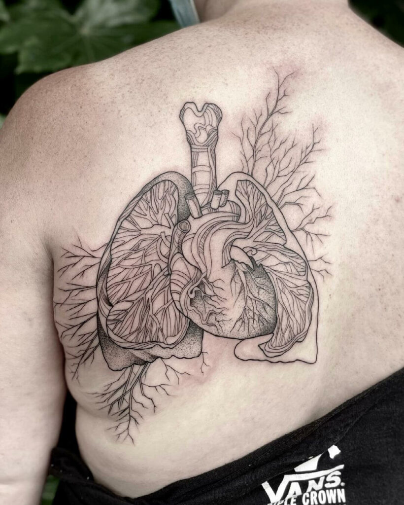 11+ Anatomy Tattoo Ideas You'll Have To See To Believe! 15 Meaningful Heart And Lungs Anatomy Tattoo