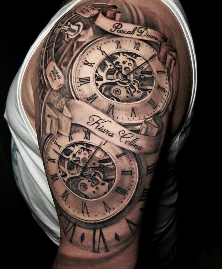 11+ Cool Meaningful Tattoo Ideas That Will Blow Your Mind! 11 Meaningful Tattoo Of Time And Family