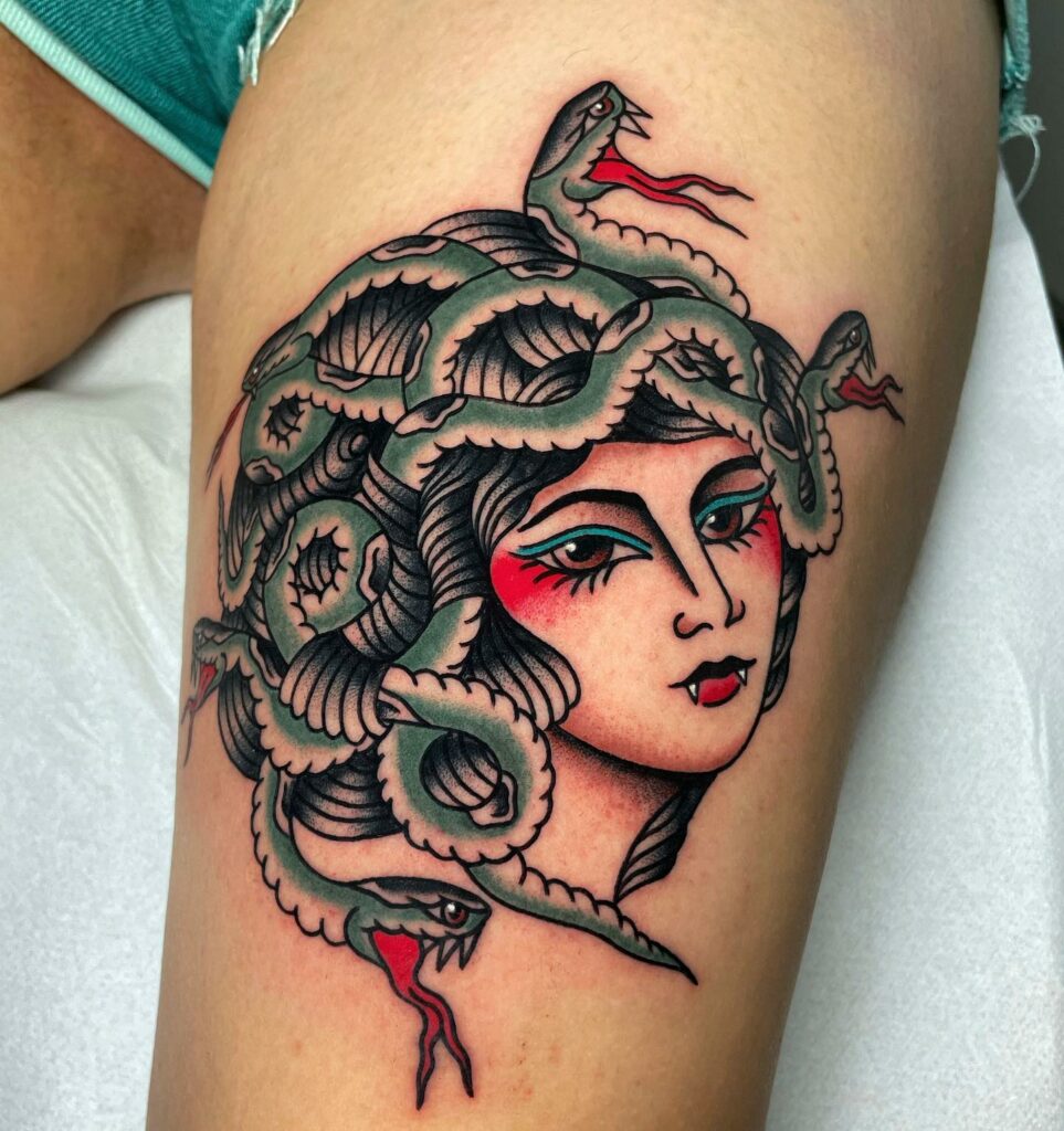 11+ Medusa Thigh Tattoo Ideas That Will Blow Your Mind! 14 Medusa - Female Deep Meaningful Tattoos