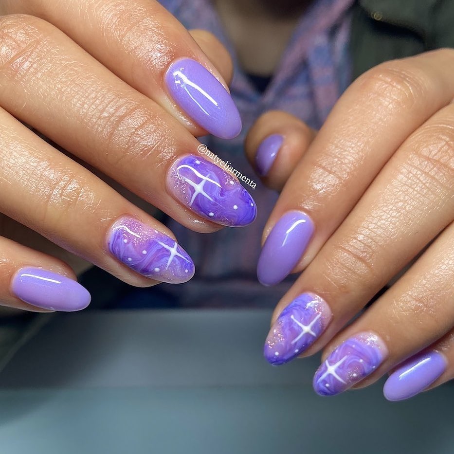 Mesmerizing Galaxy Nail Designs to Try in 2024 π 27 Mermaid Milky Way Nails