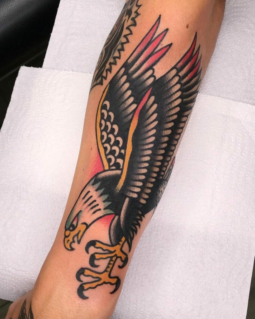 11+ Mexican Eagle Tattoo Ideas You Have To See To Believe! 15 Mexican Eagle Flying Down Tattoo Designs