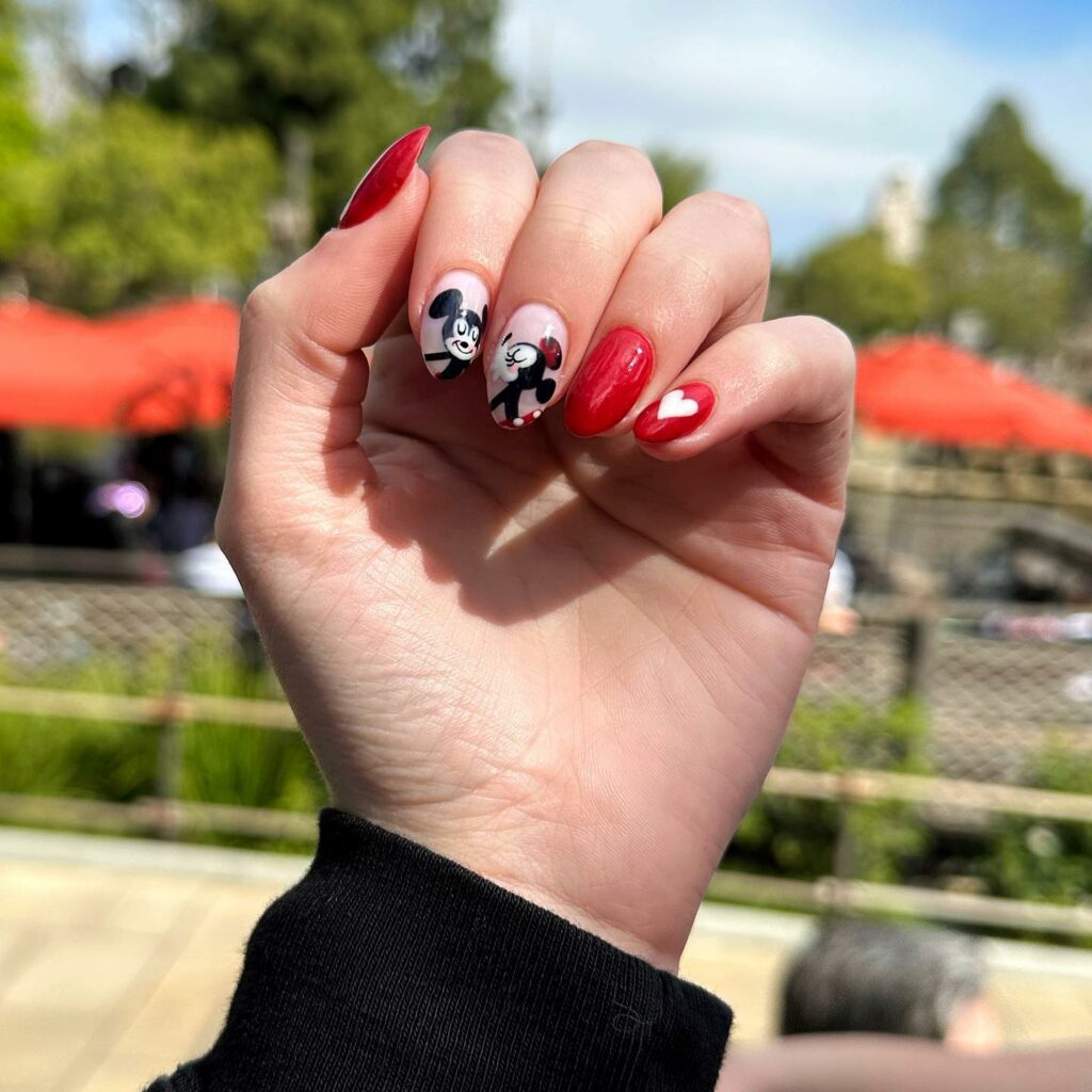 Add Whimsy with 35 Mickey Mouse Nail Designs in 2024 23 Simple and Chic Mickey Mouse Nails