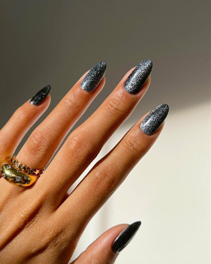 Keep it Classic with 20 Black and White Christmas Nails in 2024 26 Midnight Garden