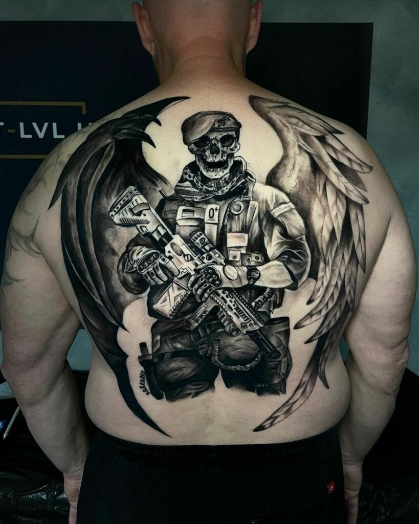 11+ Military Memorial Tattoo Ideas That Will Blow Your Mind! 10 Military Memorial Tattoo