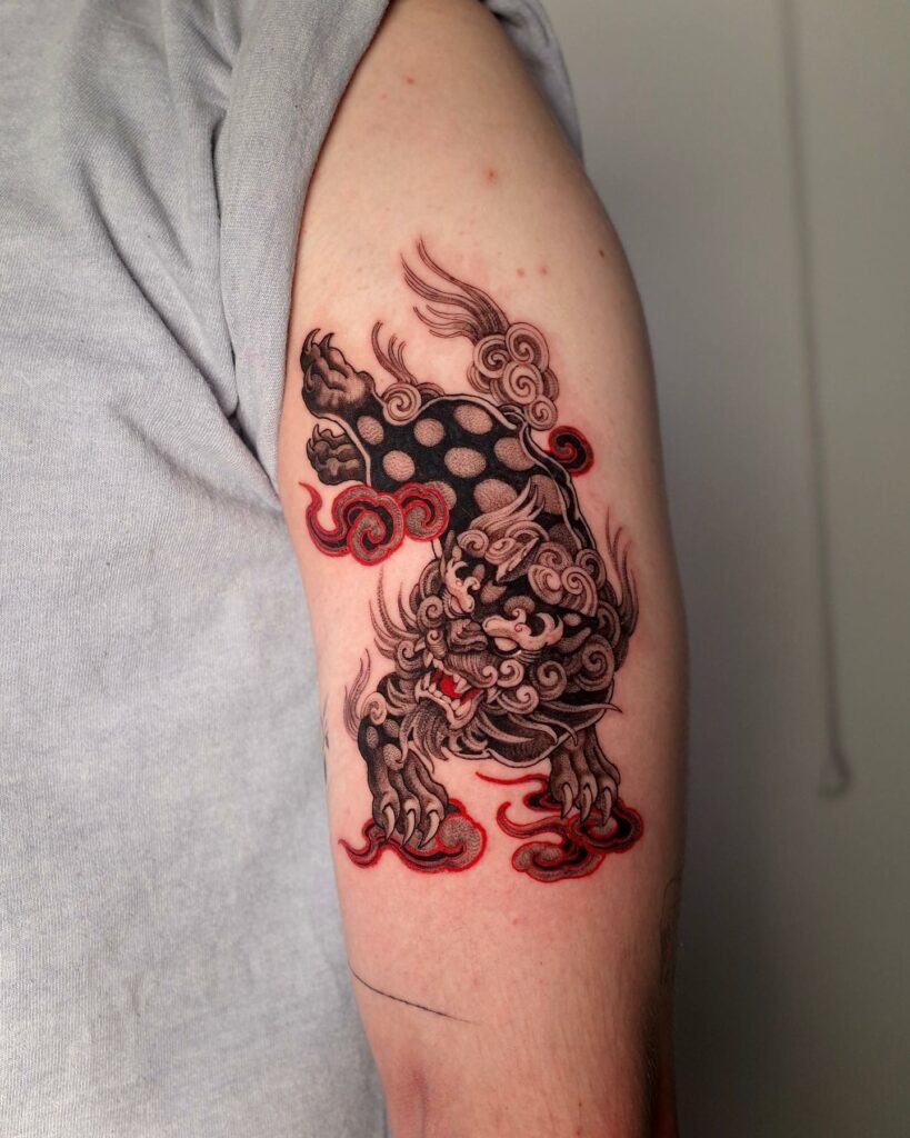 11+ Traditional Foo Dog Tattoo Ideas That Will Blow Your Mind! 19 Mini Foo Dog Tattoos ideas
