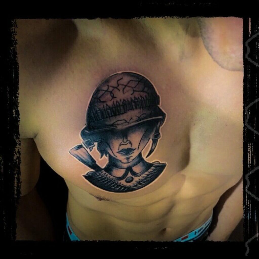 11+ Military Memorial Tattoo Ideas That Will Blow Your Mind! 18 Miniature Traditional Soldier Memorial Tattoo