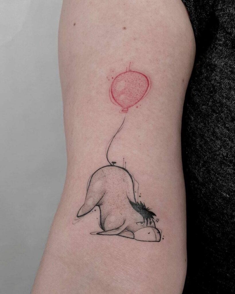 10+ Eeyore Tattoo Ideas You'll Have To See To Believe! 12 Minimal Eeyore Tattoo Design