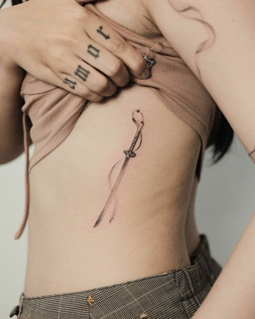 11+ Katana Sword Tattoo Ideas That Will Blow Your Mind! 11 Minimal Katana tattoos