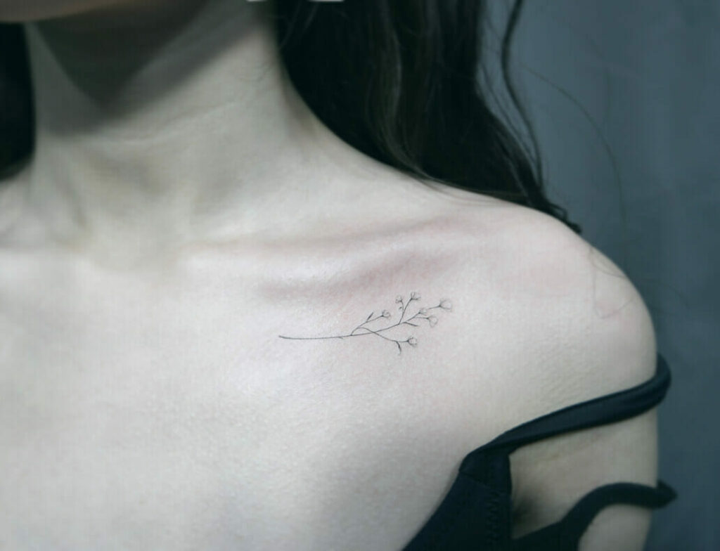 10+ Baby's Breath Tattoo Ideas You'll Have To See To Believe! 17 Minimalist Baby's Breath Tattoo