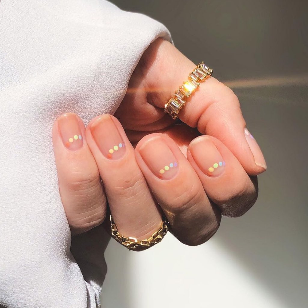 Try Out 40 Simple and Elegant Nail Designs for 2024 20 Minimalist Dots