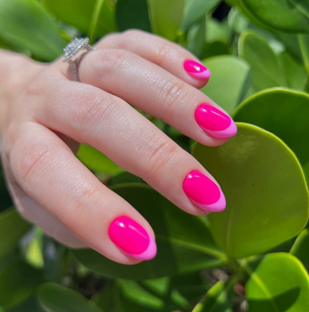 20 Latest Hot Pink French Tip Nails Ideas To Try In 2024! 33 Minimalist Hot Pink French Nails