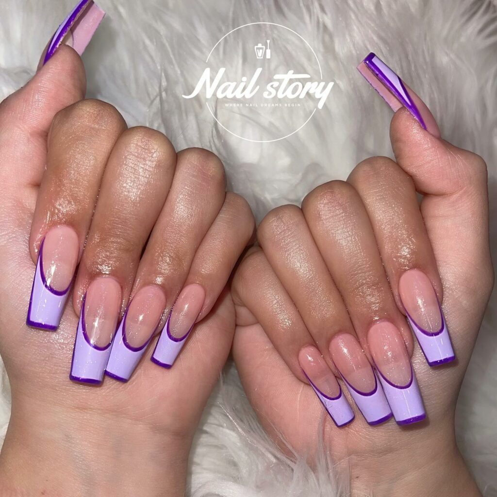 24 Latest Purple Nail Ideas To Try In 2024! 22