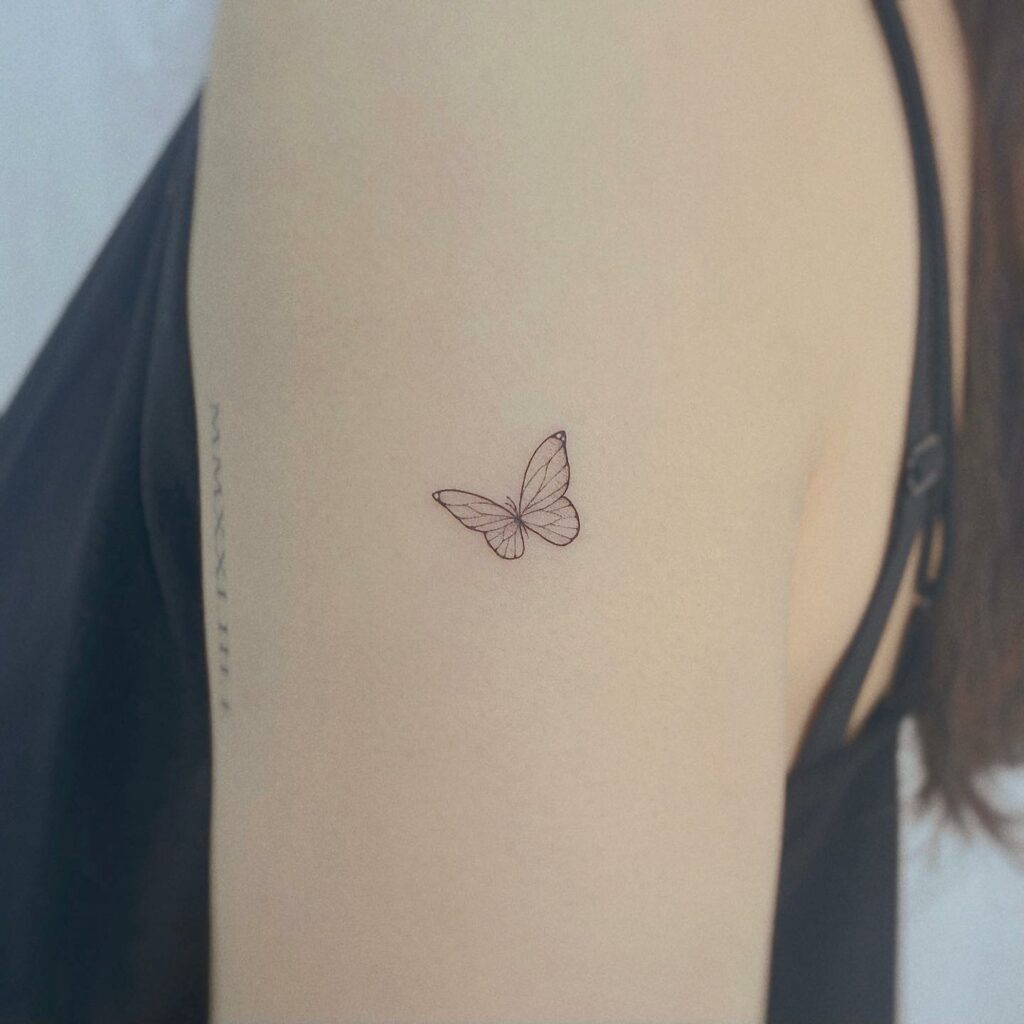 13+ Butterfly Tattoo Arm Ideas To Inspire You! 12 Minimalist Small Butterfly Tattoo
