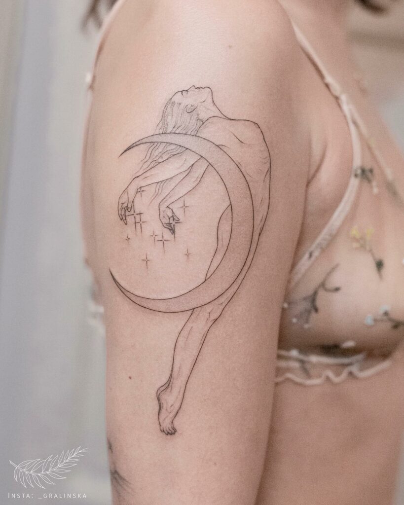 12+ Minimalist Woman Silhouette Tattoo Ideas To Inspire You! 10 Minimalist Woman Silhouette Tattoo