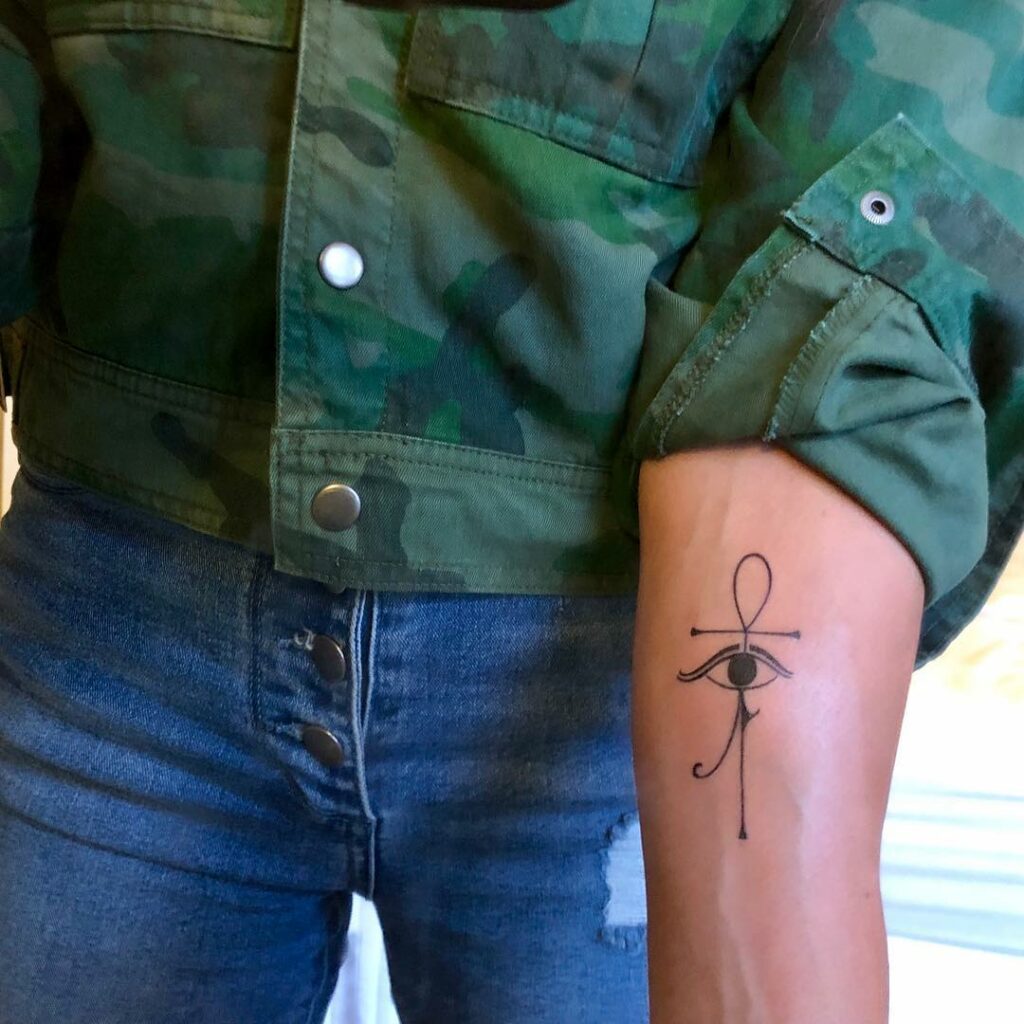 11+ Eye Tattoo On Arm Ideas That Will Blow Your Mind! 16 Minimalistic Eye Of Horus Tattoo
