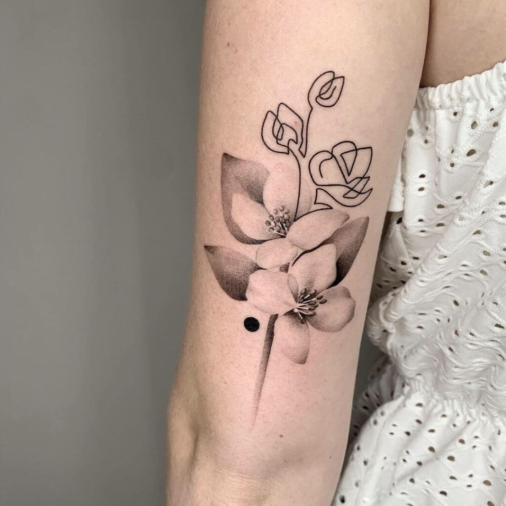 12+ Jasmine Tattoo Ideas That Will Blow Your Mind! 11 Minimalistic Jasmine Flower Tattoo