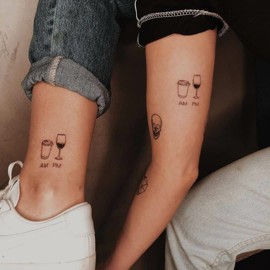 16+ Friend Tattoo Ideas To Inspire You! 13 Minimalistic Matching Tattoos For Besties