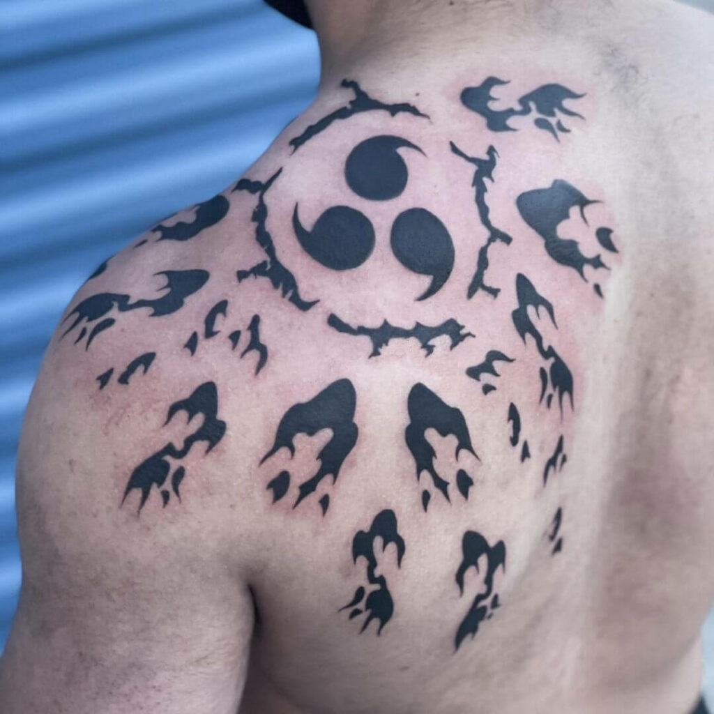 55 Spellbinding Sasuke Tattoo Designs in 2024 15 Minimalistic Sasuke Curse Mark Tattoo