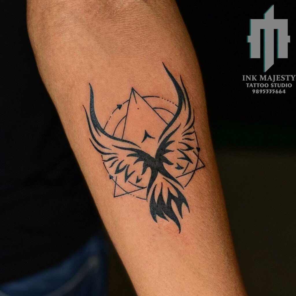 11+ Male Rebirth Phoenix Tattoo Ideas That Will Blow Your Mind! 11 Minimalistic Small Phoenix Tattoo Ideas for You